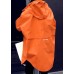 New orange duck down coat plus size womens parka hooded zippered Elegant coats