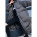 women trendy plus size winter jacket overcoat gray hooded zippered women parka
