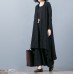boutique black Jacquard Coats oversize baggy large hem asymmetrical design outwear women patchwork maxi coat