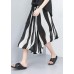 DIY linen chiffon quilting dresses Boho Summer Striped Wide Leg Pants