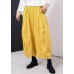 2019 summr yellow women red cotton harem pants